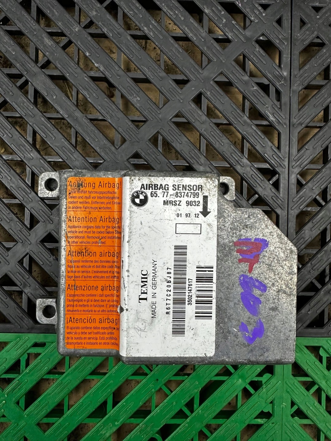 control unit airbag BMW 5 E39 65778374799