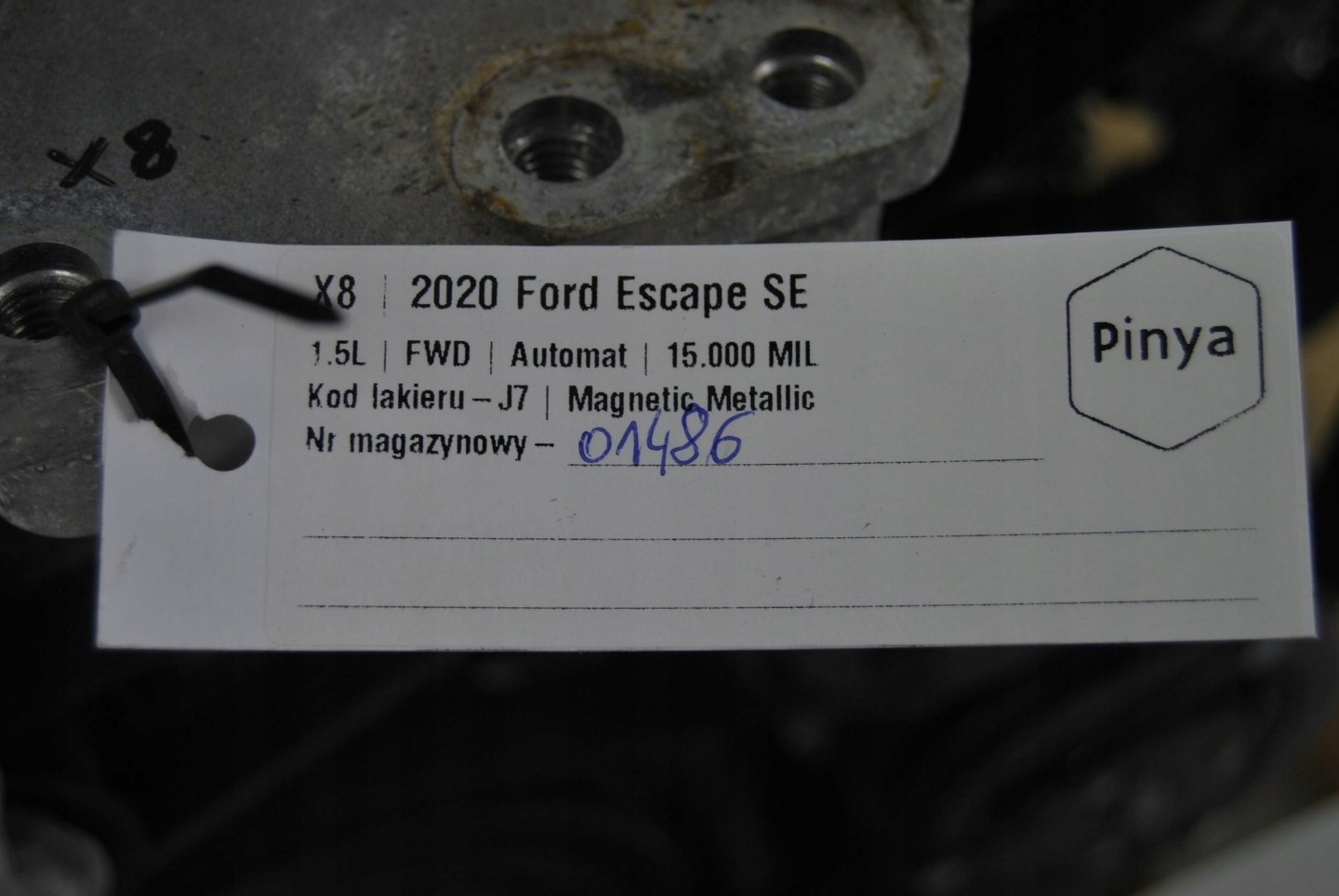 engine 1.5L Ecoboost Ford Kuga 2020+ Escape USA