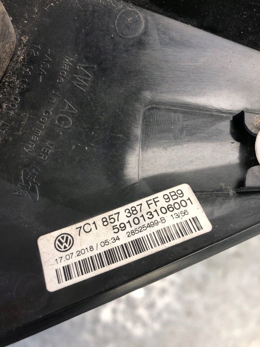 mirror left 8+1 PIN VW CRAFTER II MAN TGE 7C1857387FF