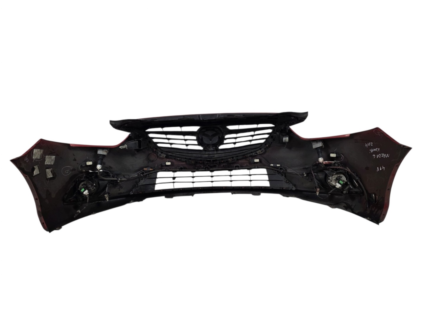 MAZDA 6 VI GJ 2014 front bumper complete washers original. 41V
