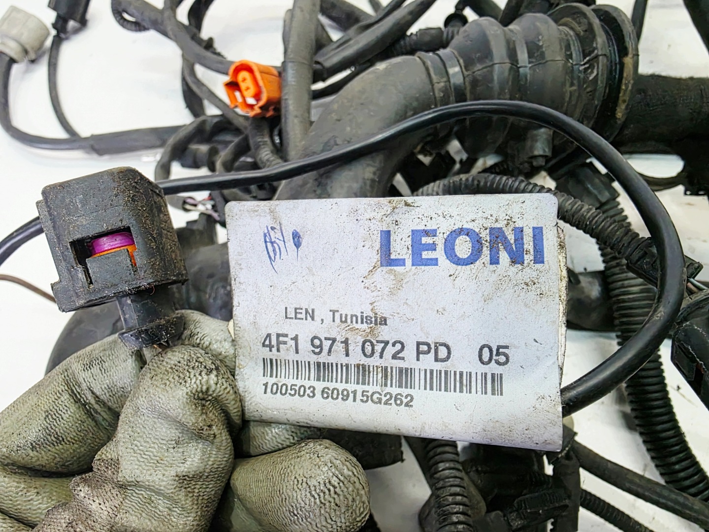 bundle motor wiring AUDI A6 C6 LIFT 3.0 TDI CDY 4F1971072PD