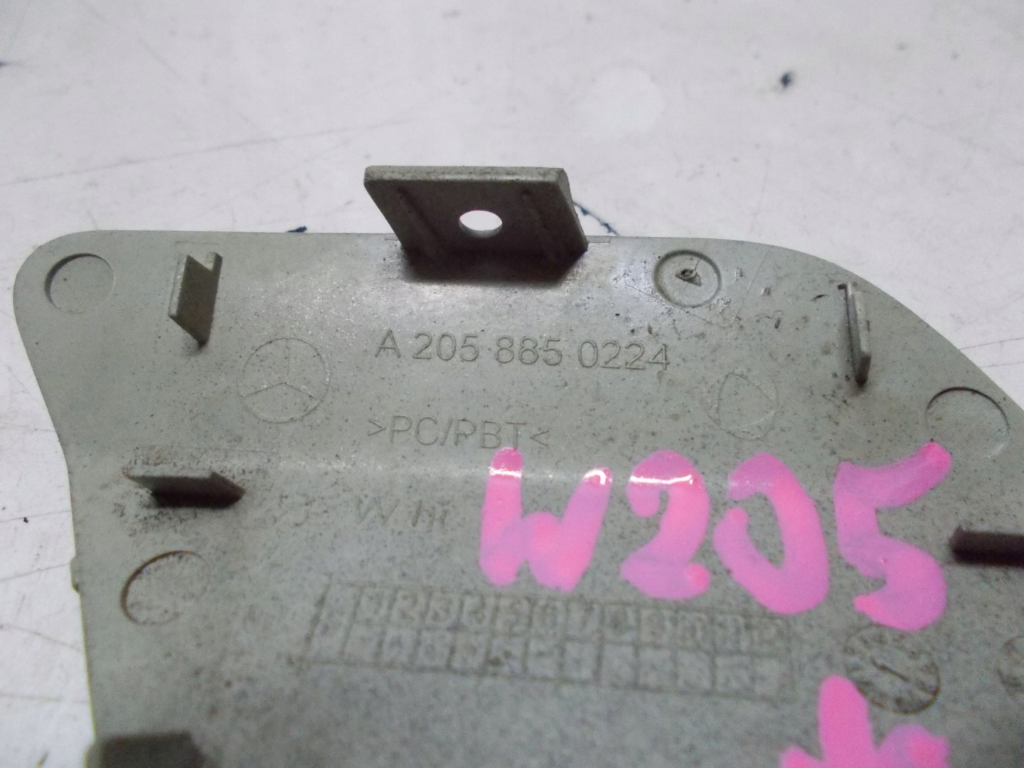 MERCEDES W205 towing hook cap bumper front