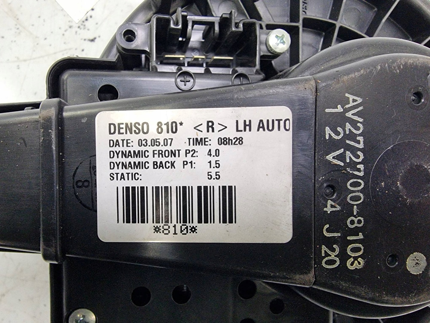 VENTOLA cabina 272700-8103 TOYOTA AURIS e