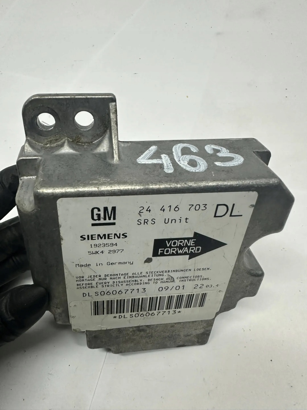 SENSOR AIRBAG OPEL ASTRA G 01R 1.2B 24416703DL