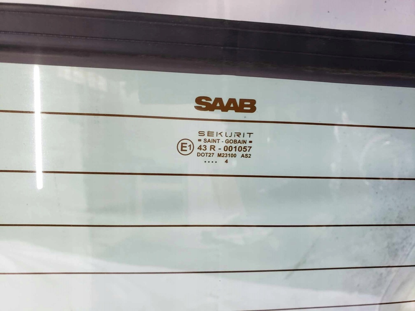 ABLAK hátso Dachu Cabrio SAAB 9-3 II 93 oe Kabriolet 2004r.