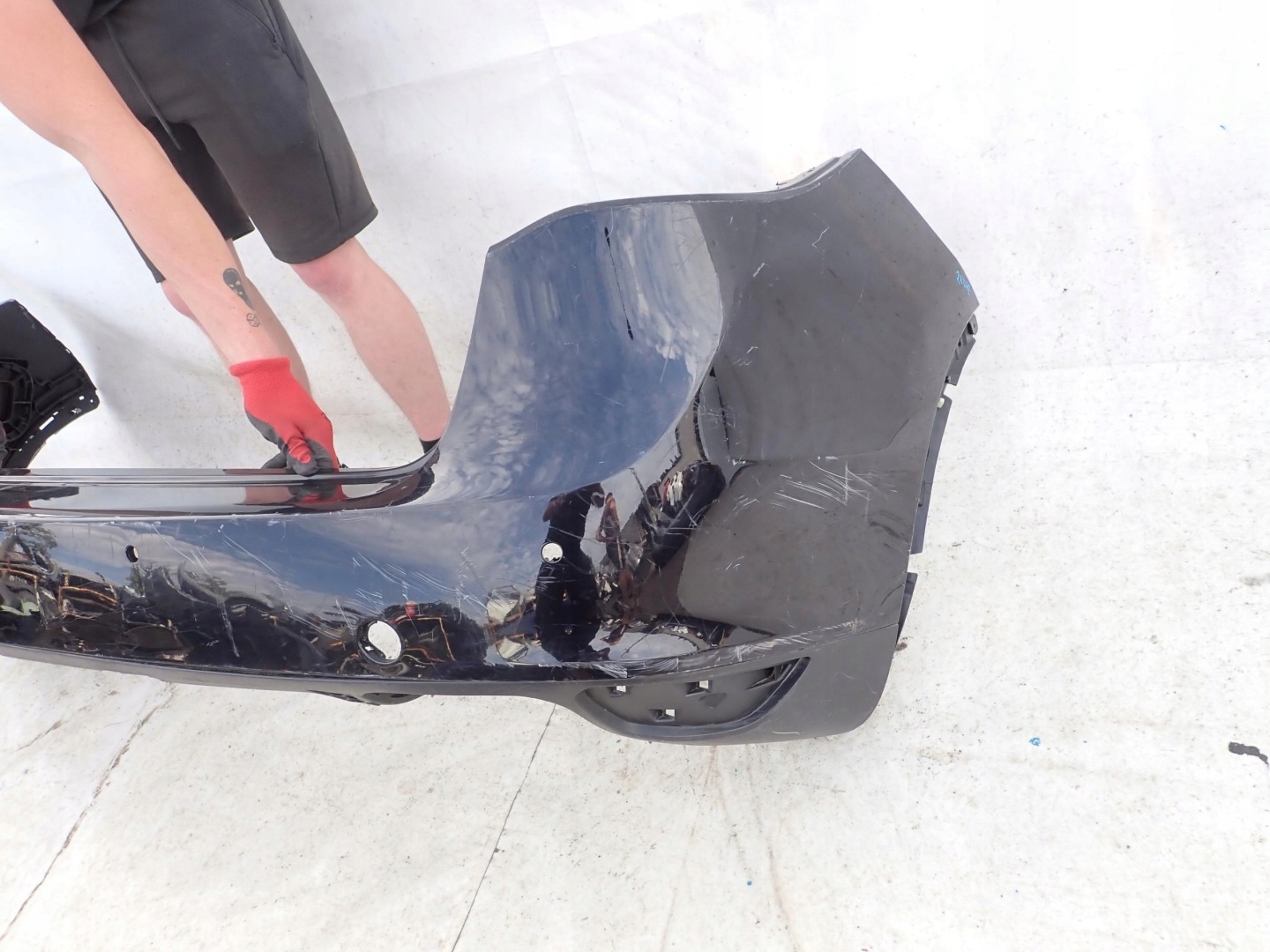 PORSCHE CAYENNE II 2 10-14 bumper rear part rear PDC