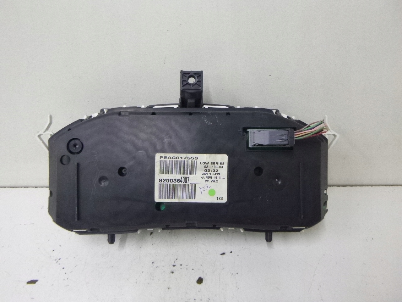 dials Renault Megane II 1.4 16v 03r. 8200364007