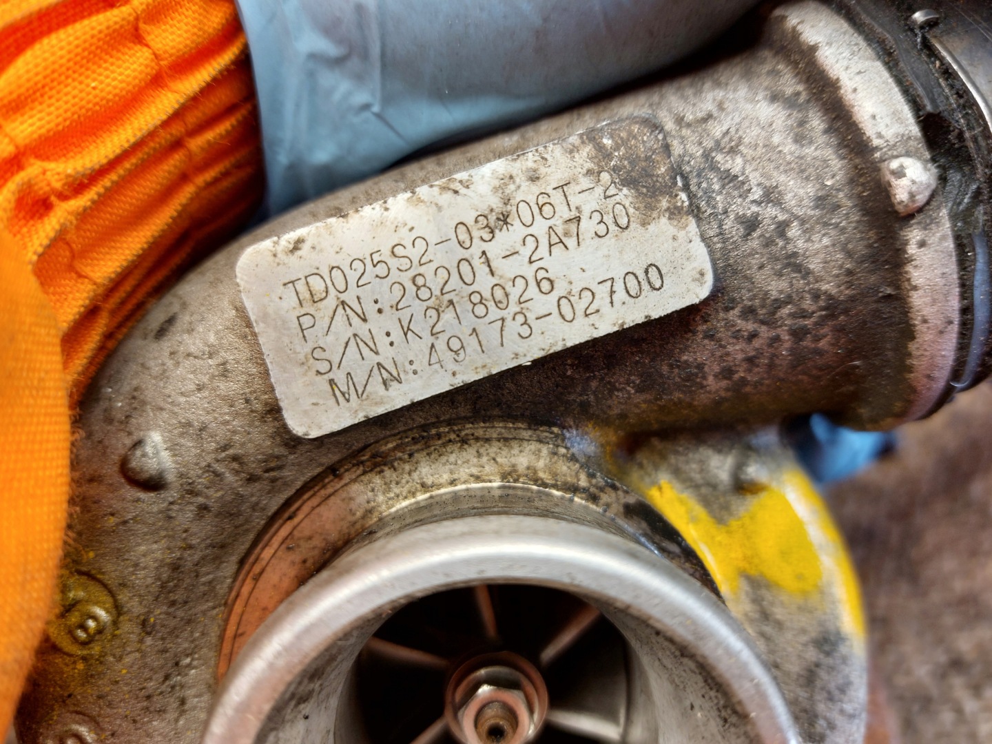 turbo TURBINA HYUNDAI i20 1.4 CRDI