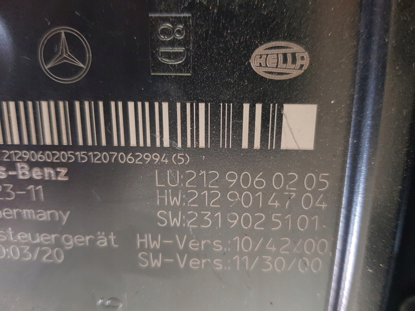 module SAM control unit MERCEDES CLS W218 W212 W207