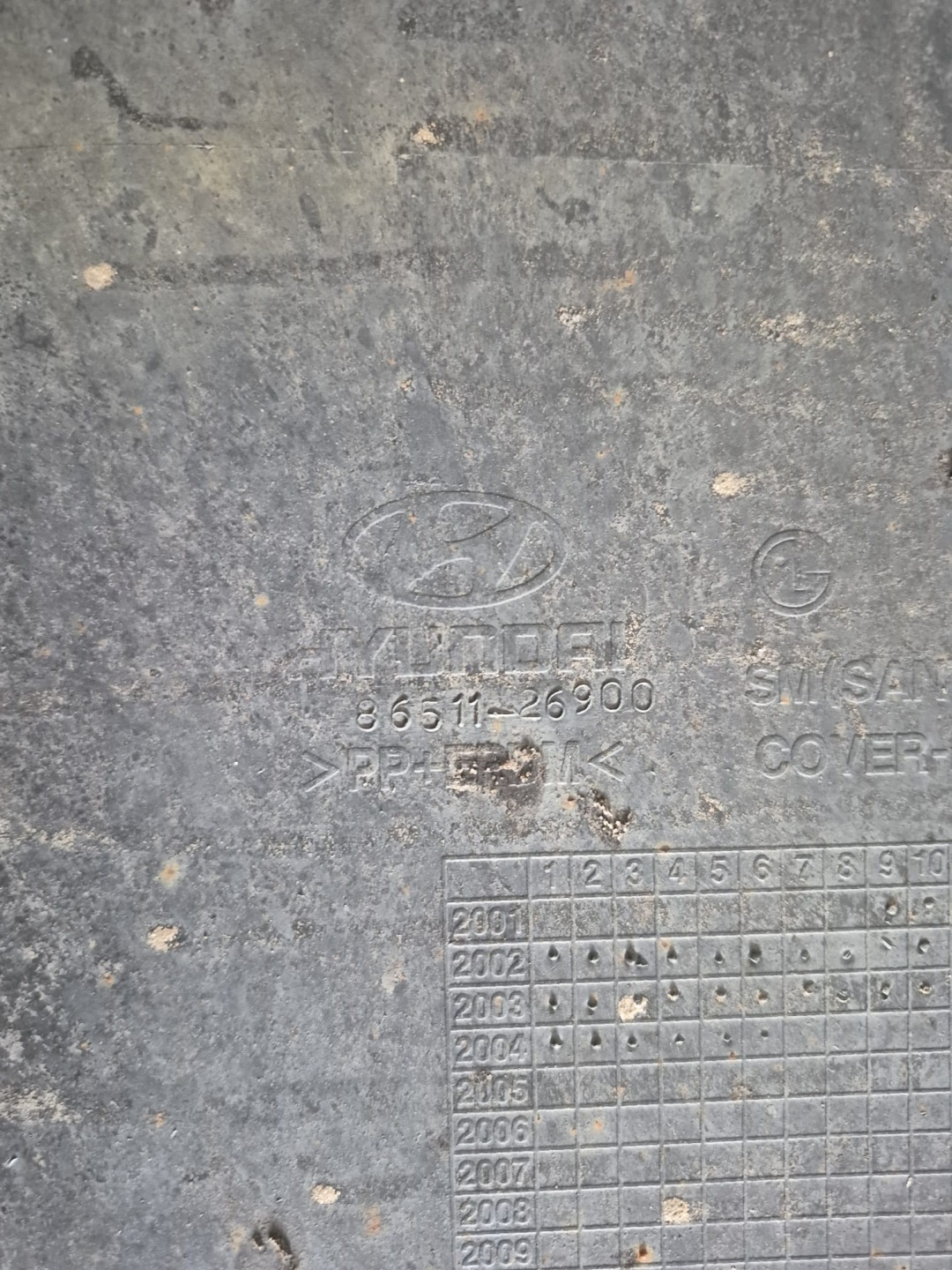 HYUNDAI SANTA FE and 00- bumper front front 86511-26900