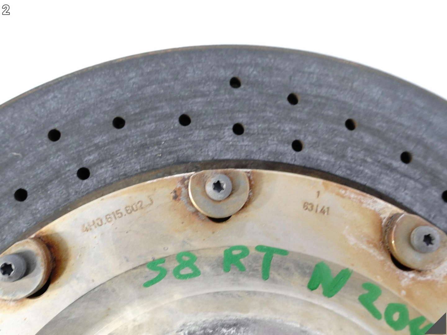 AUDI S8 plus A8 4H0 D4 15-17 disc CERAMICZNA right rear part 370x30MM 92KM