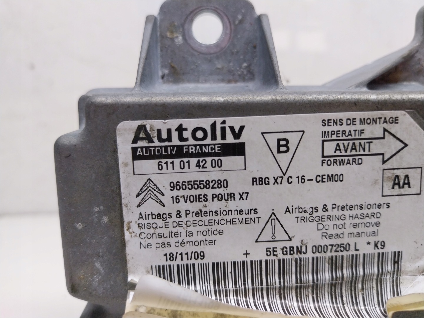 CITROEN C5 III modul Bedienteil airbag AIRBAG