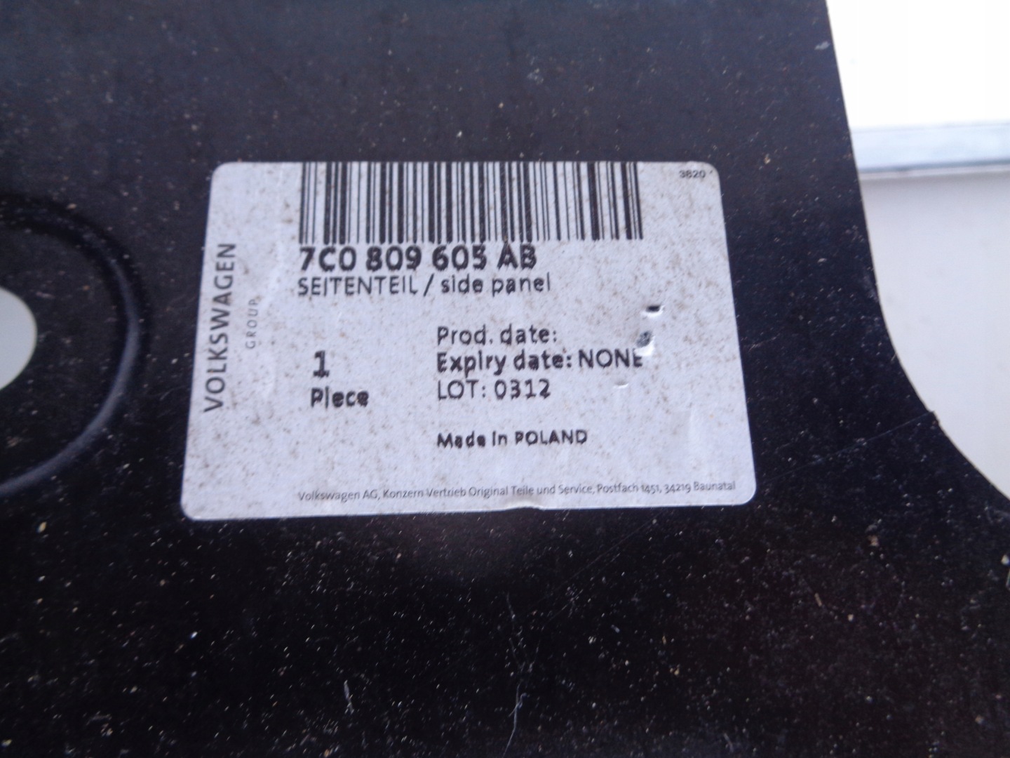 fender left rear VW CRAFTER II 7C 17- MAN TGE
