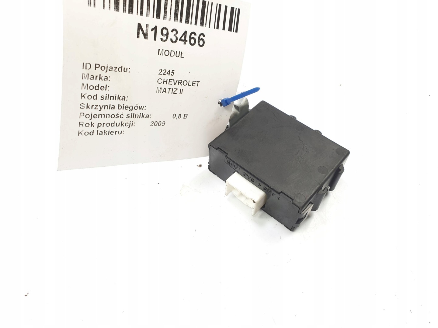 module IMMO 89780-B1020 CHEVROLET MATIZ II