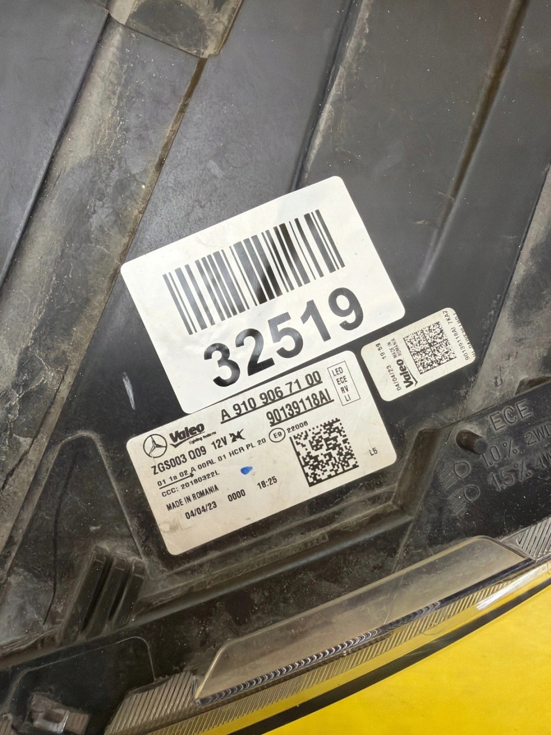 light left front Mercedes Sprinter W910 910 Full Led A9109067100