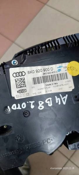 dials 8K0920900D AUDI A4 B8 2.0 TDI