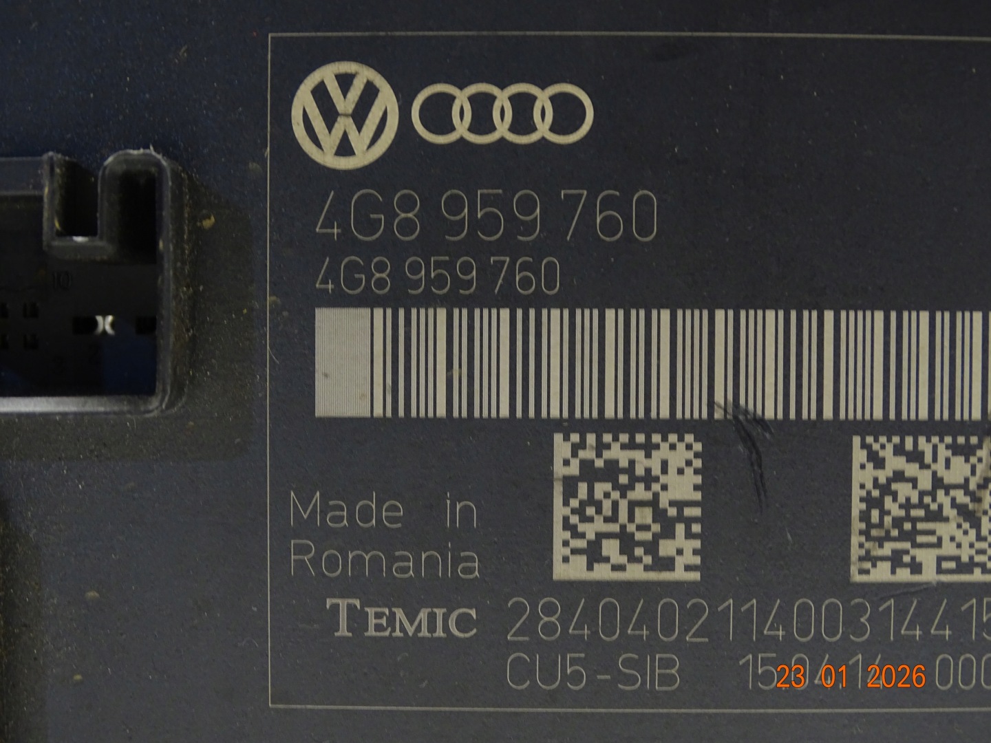 control unit module seat AUDI A6 C7 4G8959760
