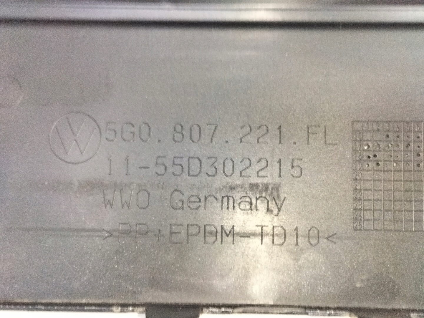 front bumper front VW GOLF 7 VII LIFT 17
