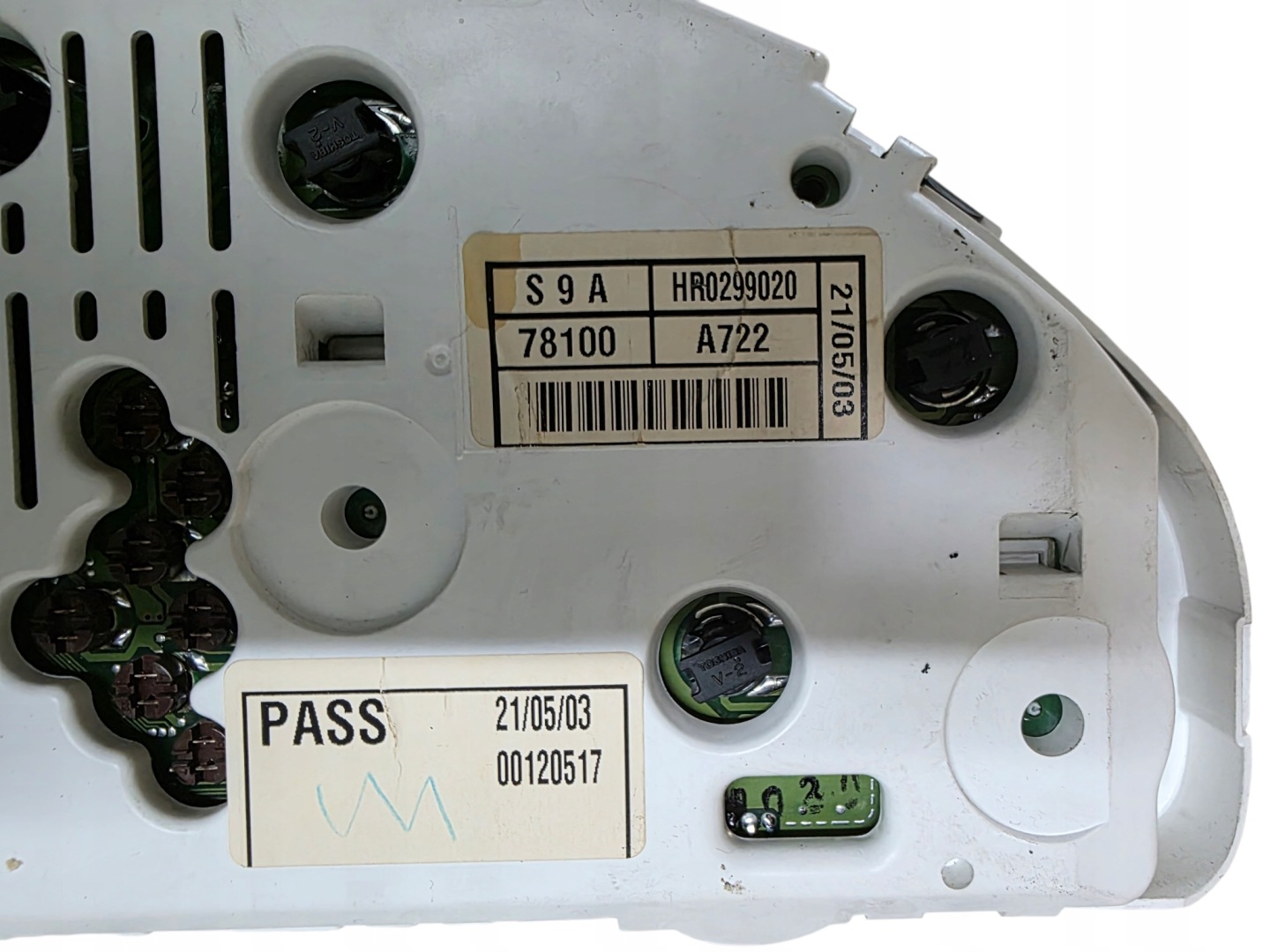 dials dials HONDA CR-V II 2.4 V-TEC 78100A722 S9A78100