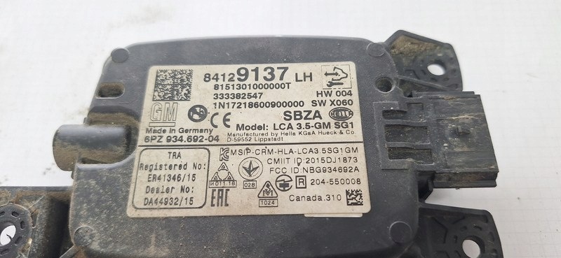 Sensor MARTWEGO POLA OPEL INSIGNIA B 84129137LH