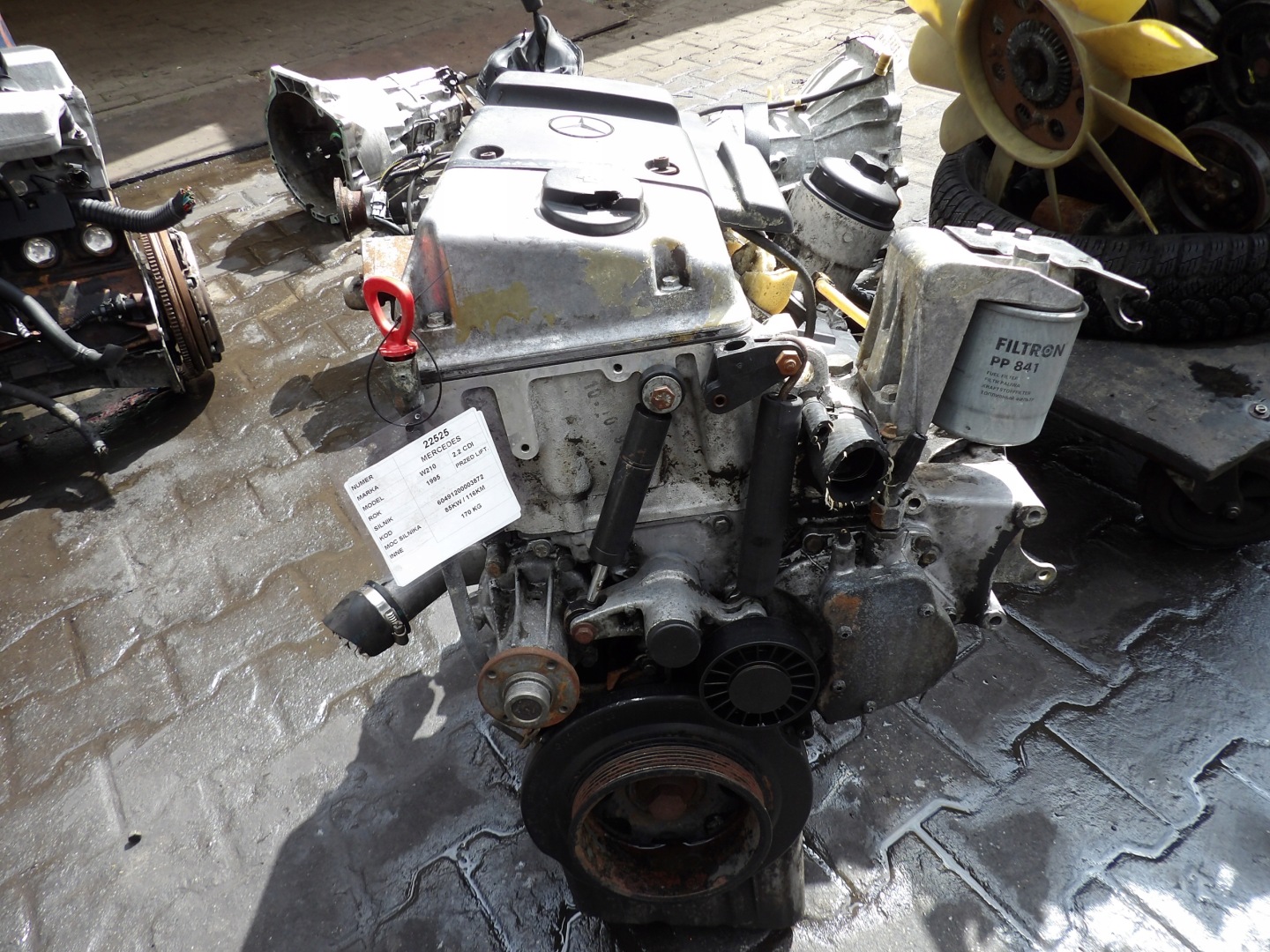 Mercedes W210 85KW 116KM 2,2CDI engine 604912