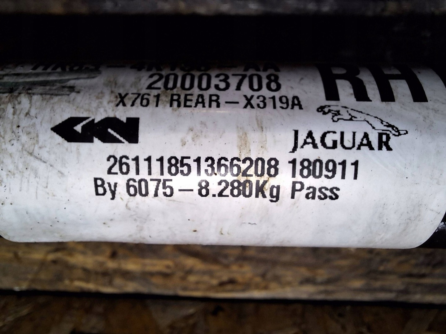 semi-axis right rear part JAGUAR F-PACE VELAR HK83-4K138-AA