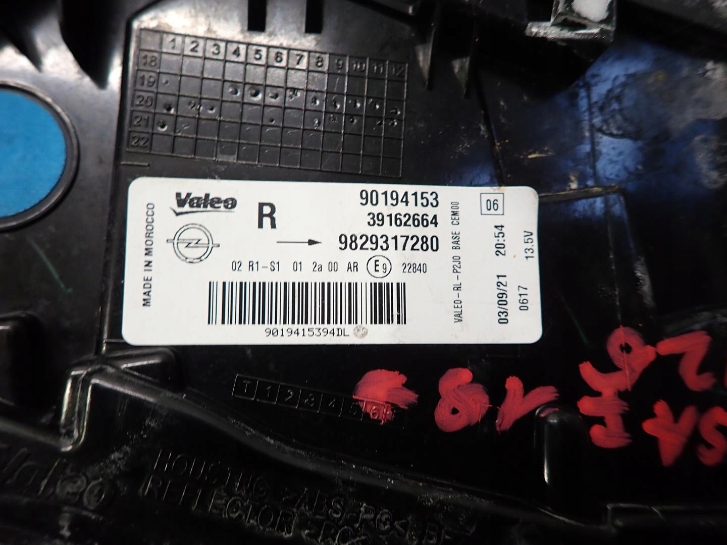 light rear part rear right OPEL CORSA F 2019- 39162664
