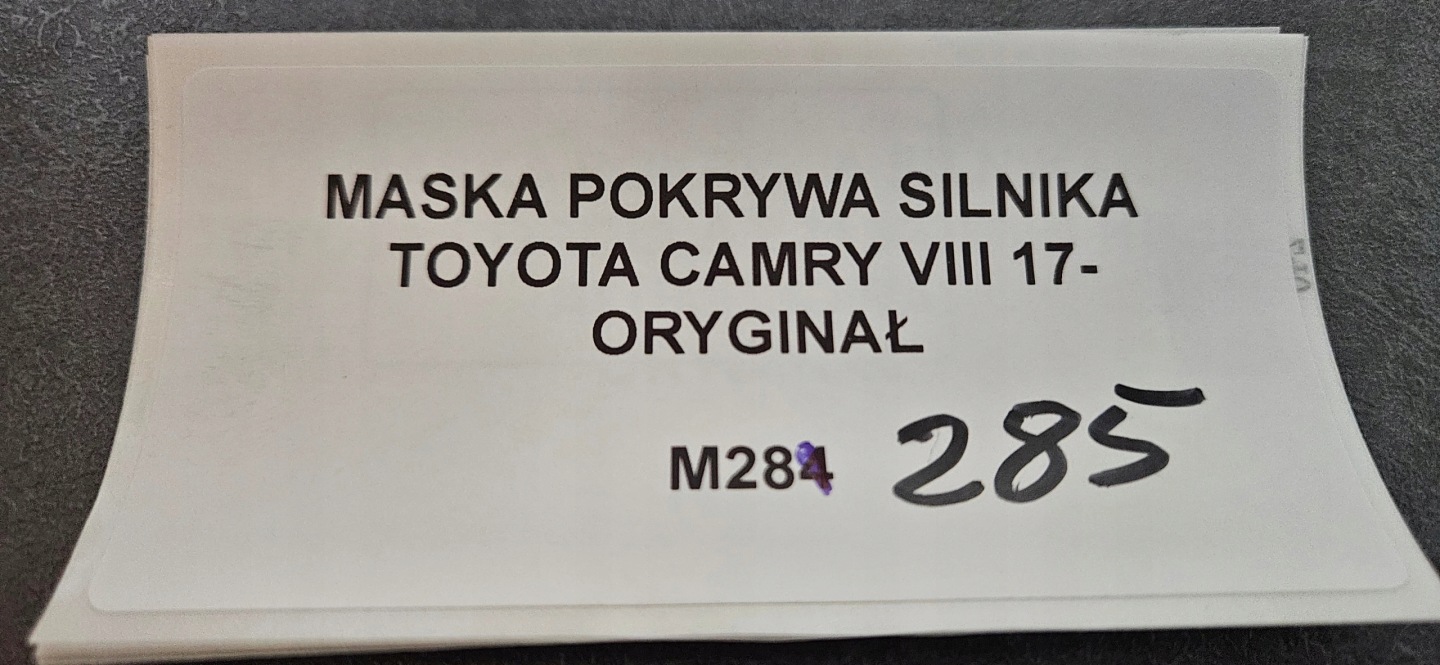 Cofano TOYOTA CAMRY VIII 17- Originale