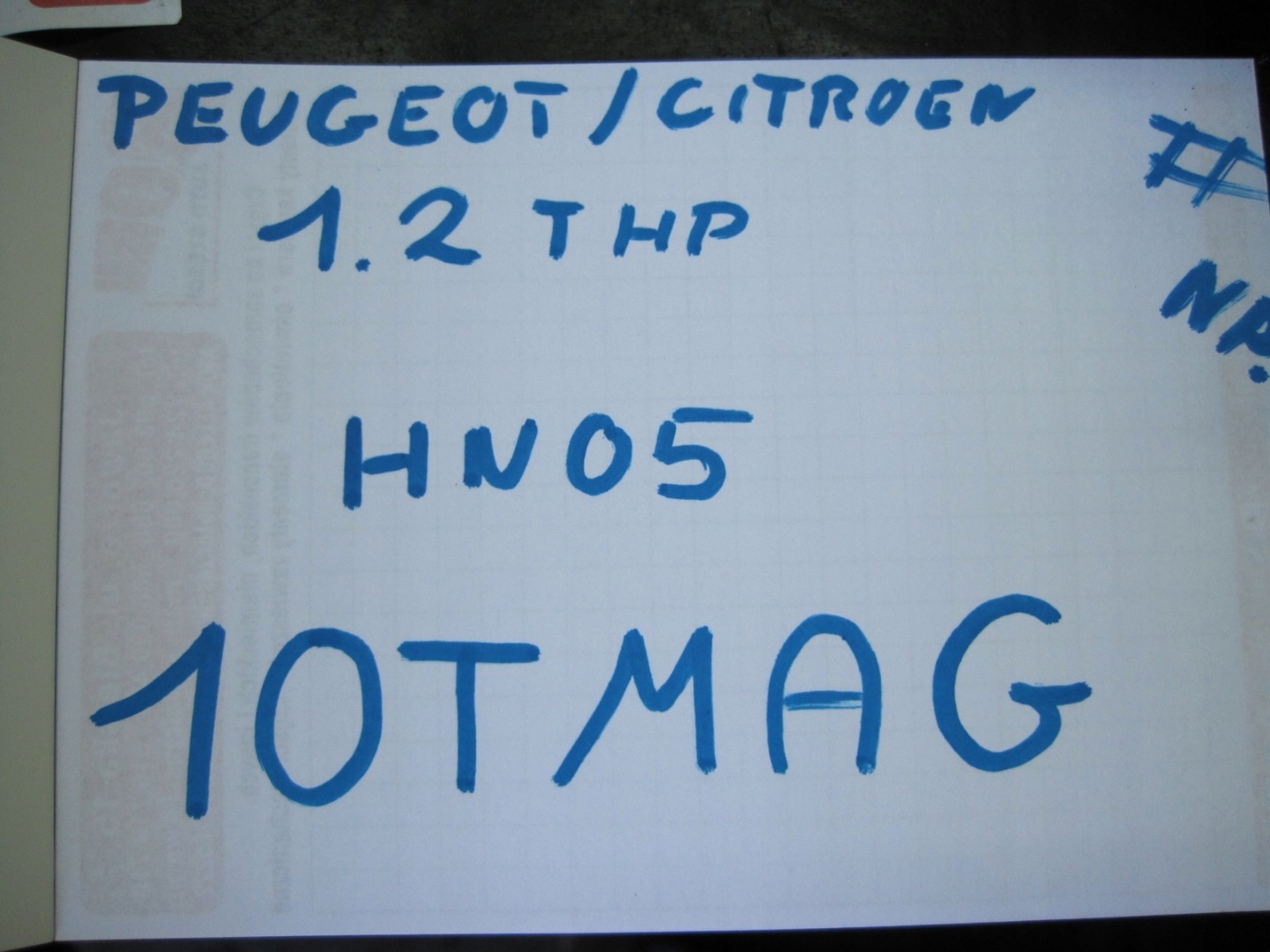engine motor complete CITROEN PEUGEOT 1,2THP 10TMAG HN05