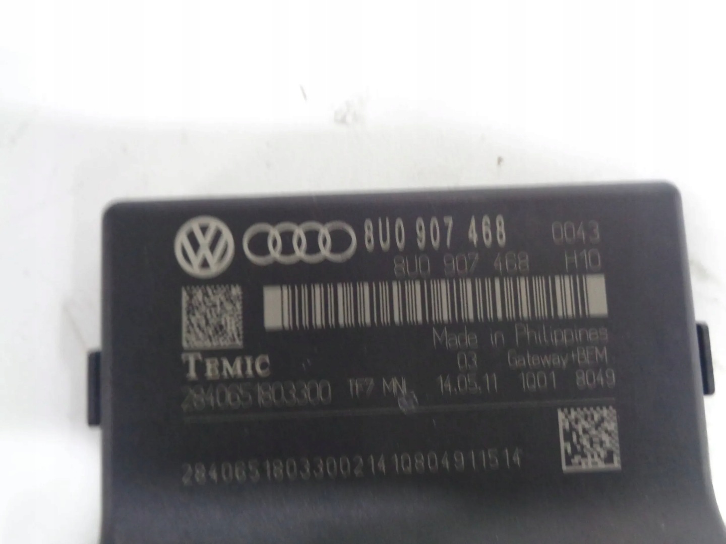 AUDI A1 Q3 module control unit GATEWAY 8U0907468