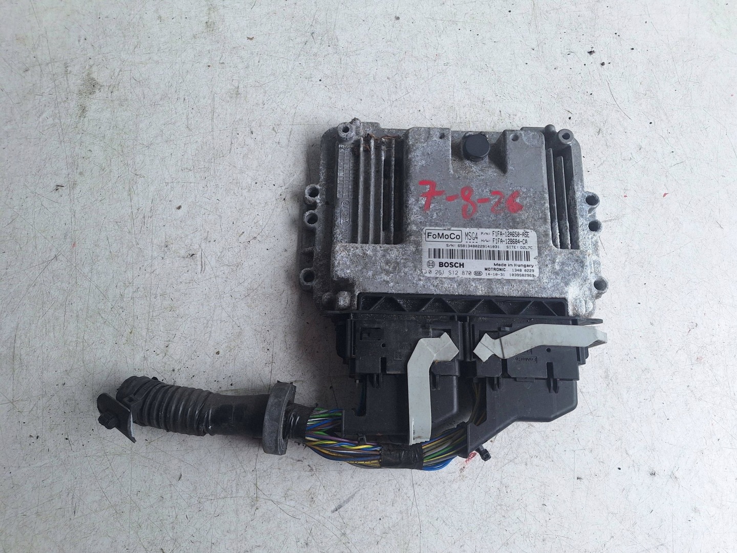 FORD computer control unit of the engine F1FA-12A650-ASE BOSCH 0281S12870