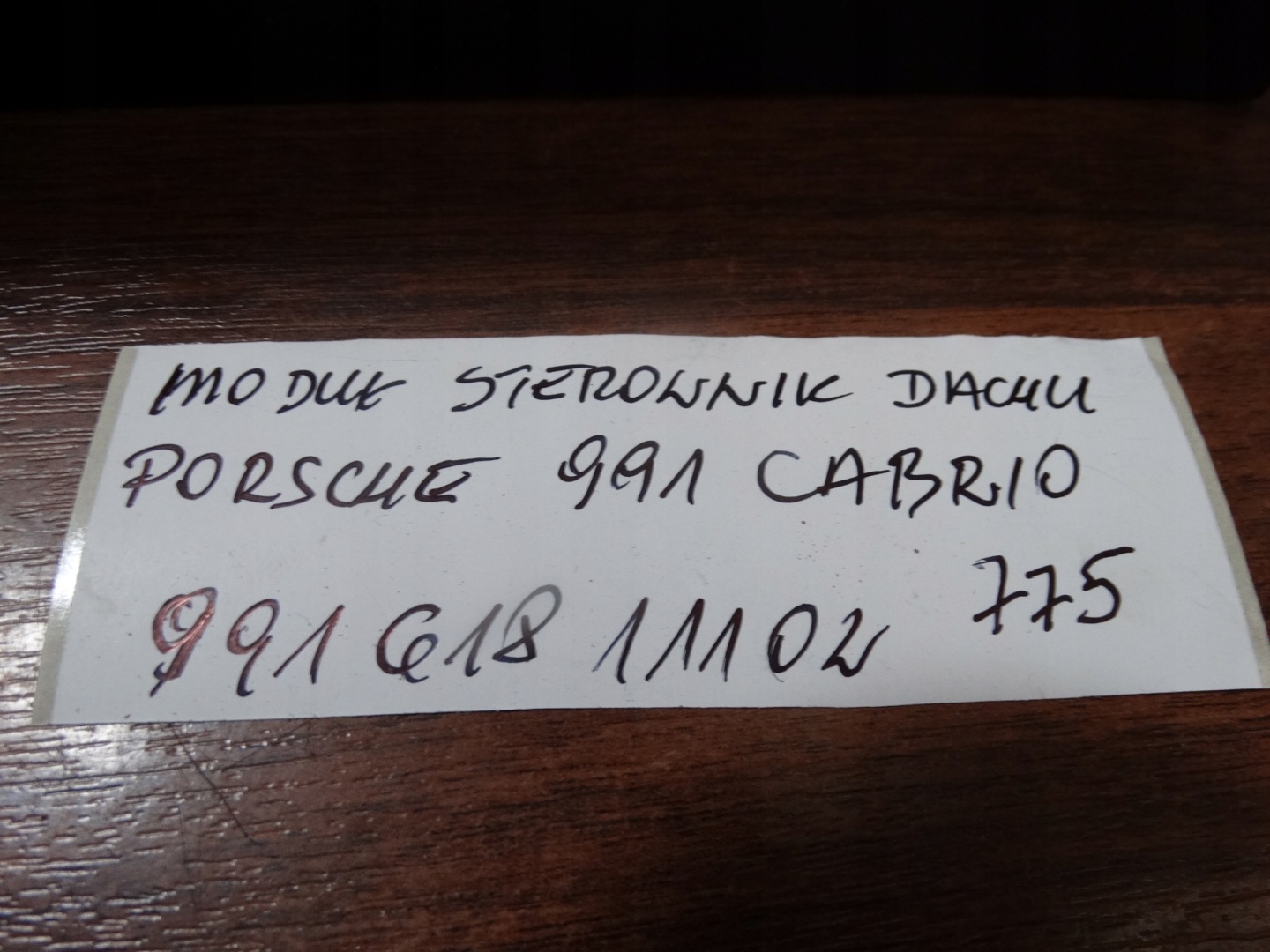 IDEAL modul Bedienteil dach PORSCHE 991 CABRIO 1 9
