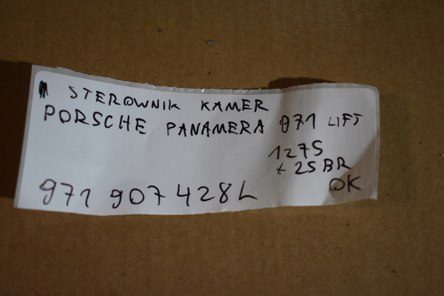 control unit KAMER PORSCHE PANAMERA 971 LIFT 1
