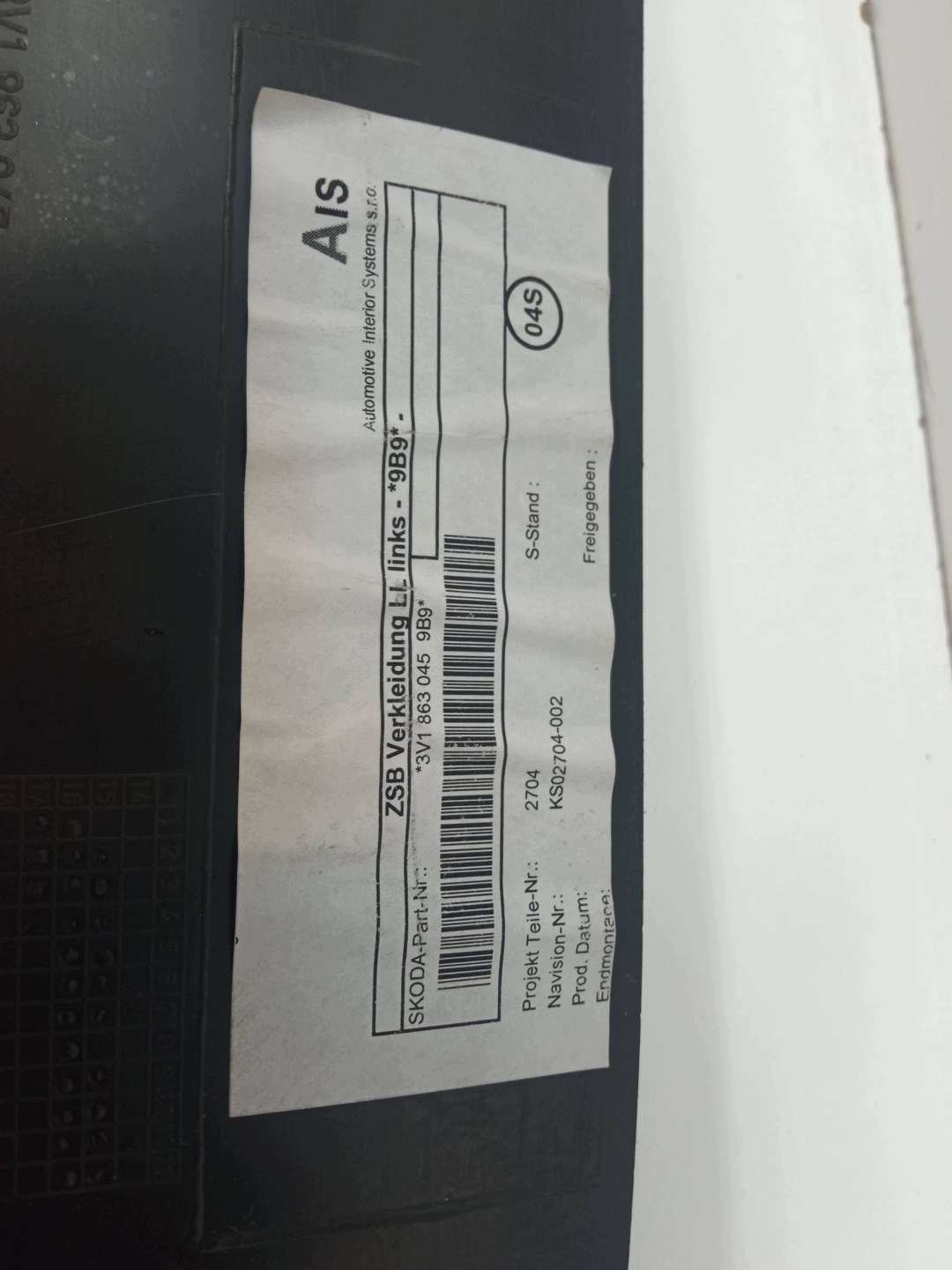 TUNEL central armrest 3V Skoda Superb III (2015-2024)