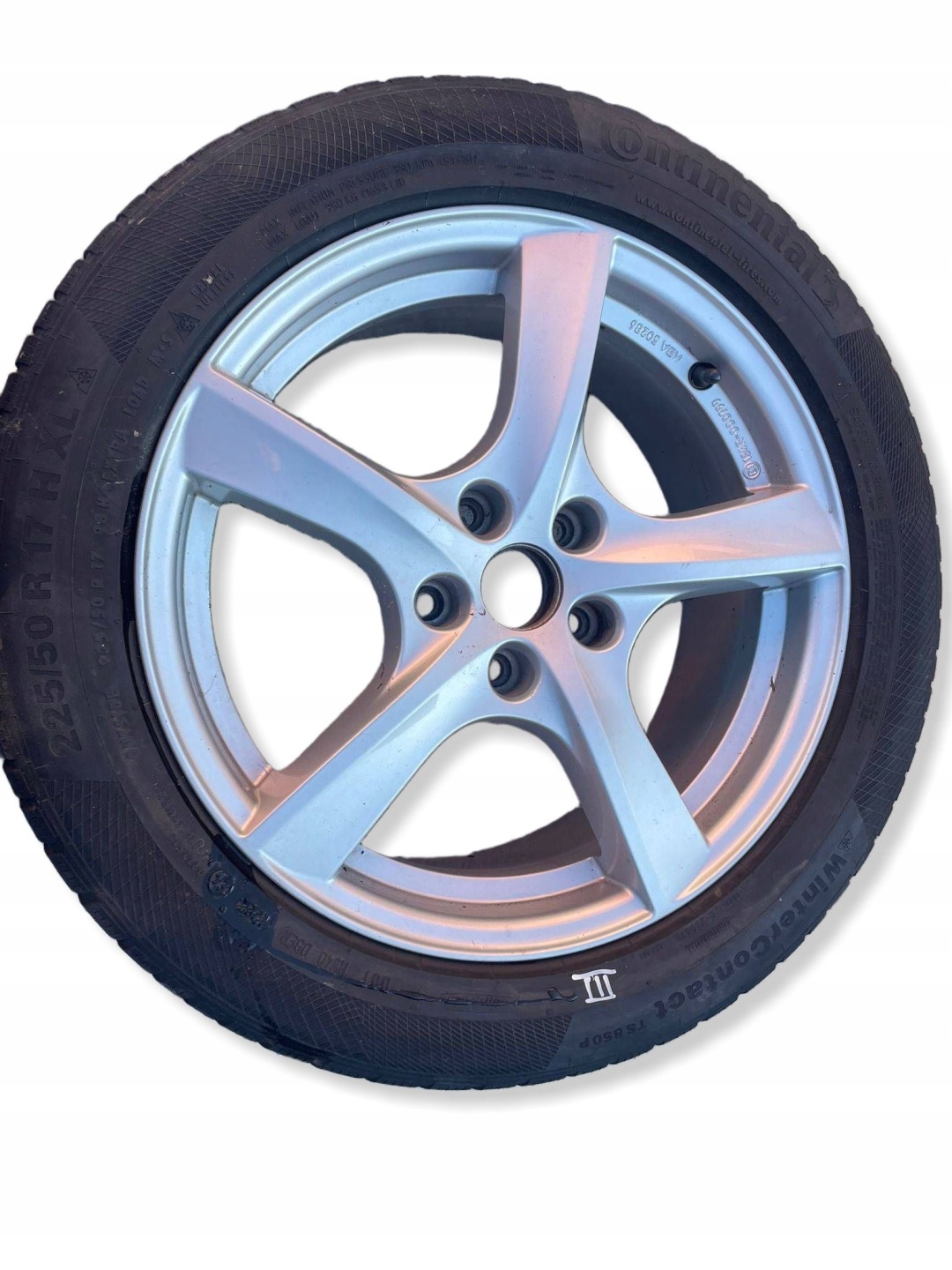 wheels disc discs aluminium tyre CONTINENTAL 225/50R17 ZIMA