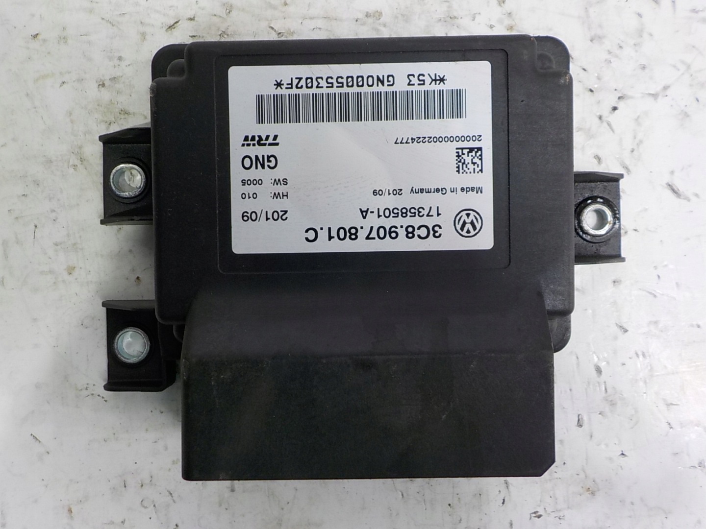 VOLKSWAGEN PASSAT B6 Unité commande confort 3C8907801C 17358501A TRW