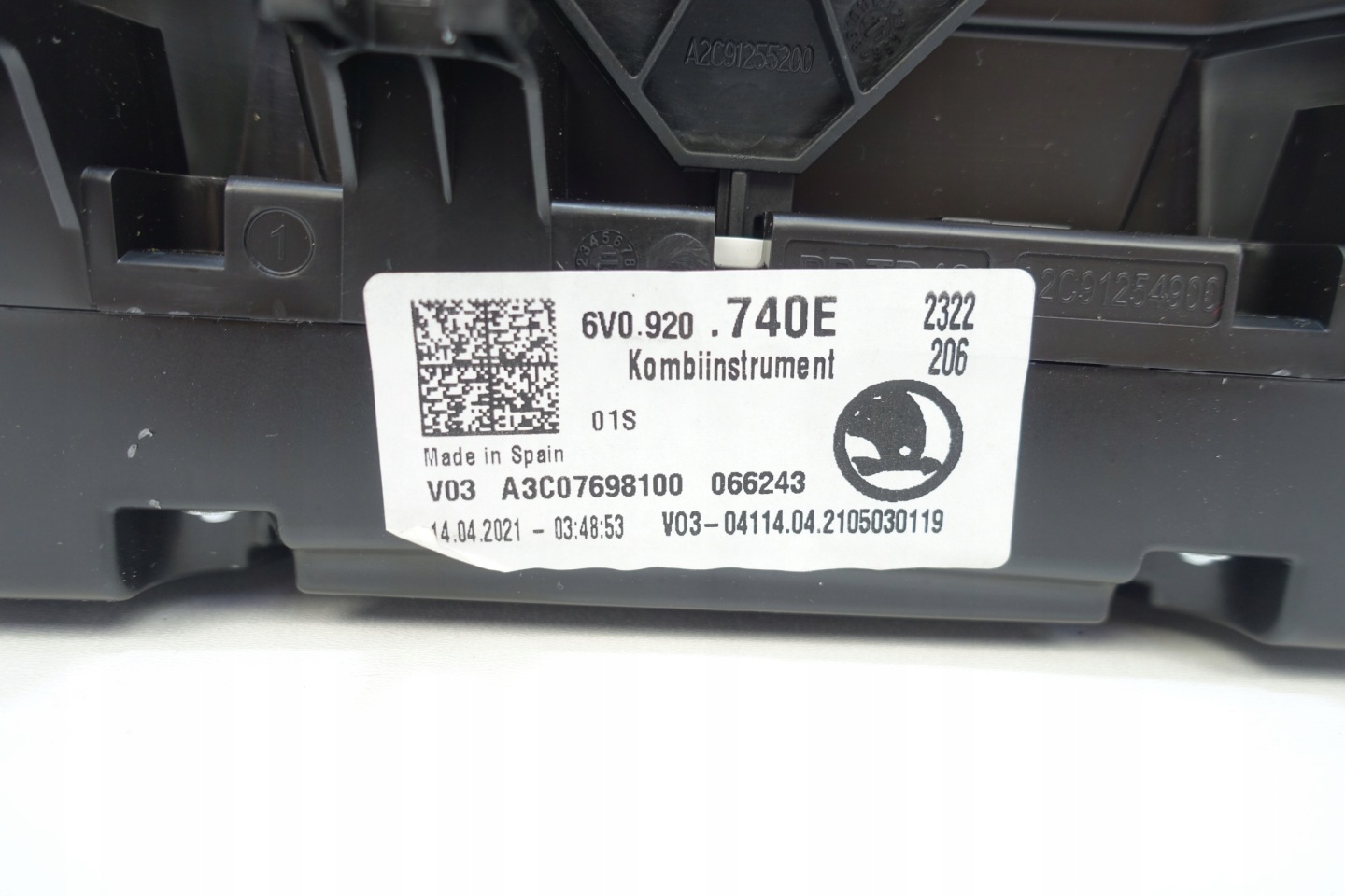 dials dials SKODA FABIA III 6V0 10KM 6v0920740E