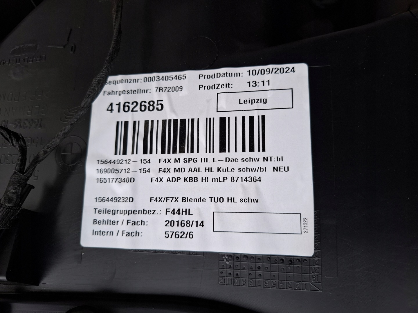 side door rear part left BMW 2 F44 24r