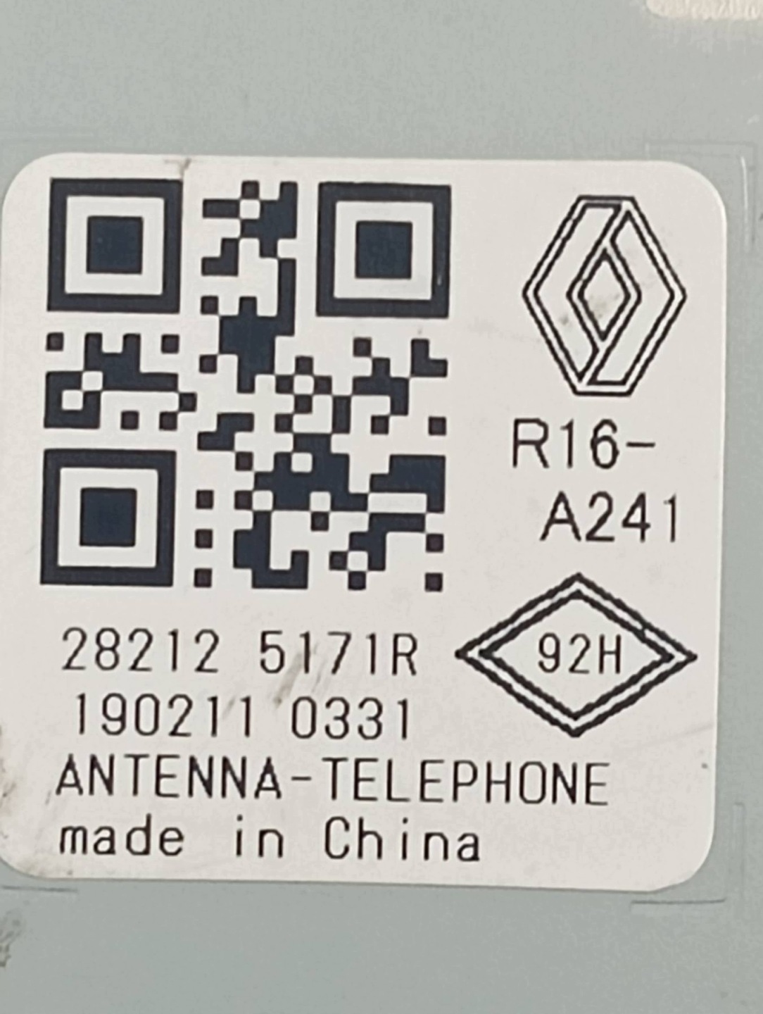 modulo ANTENY GPS 282125171R Renault Clio V (2019-)