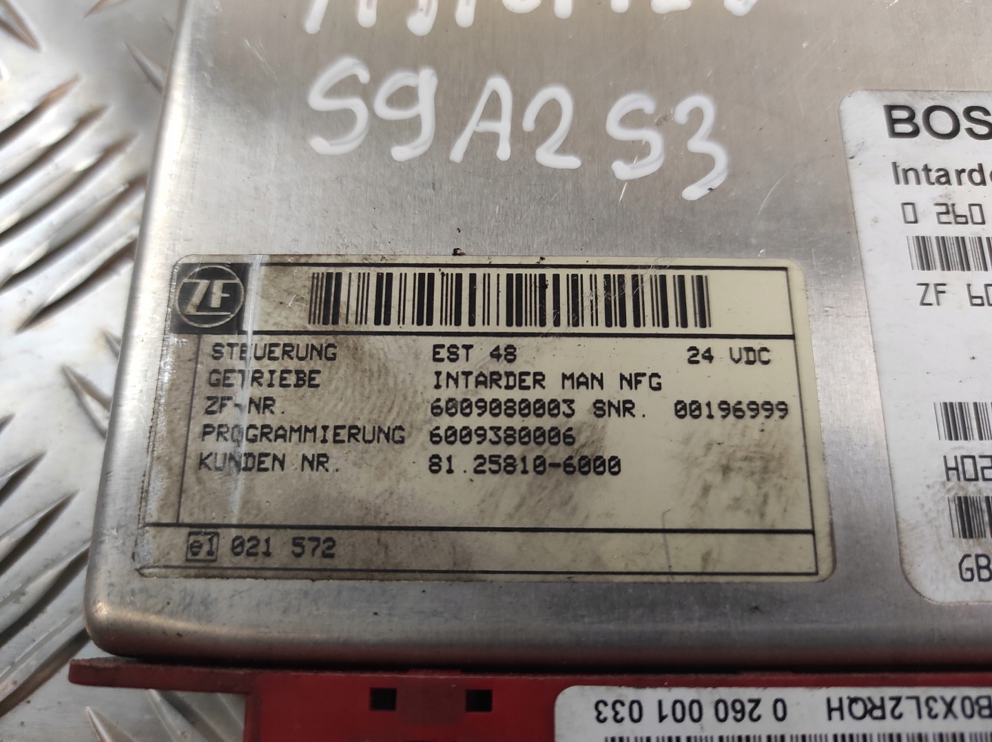 control unit module computer INTERADERA RETARDERA BOSCH 0260001033 6009380001