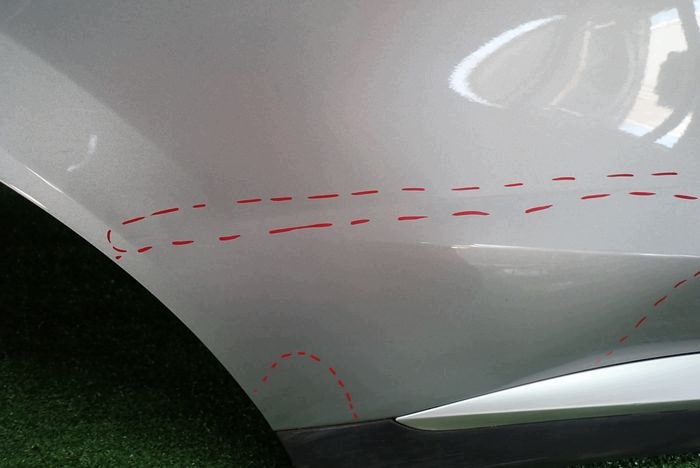 MG ZS 17- door right rear. rear part