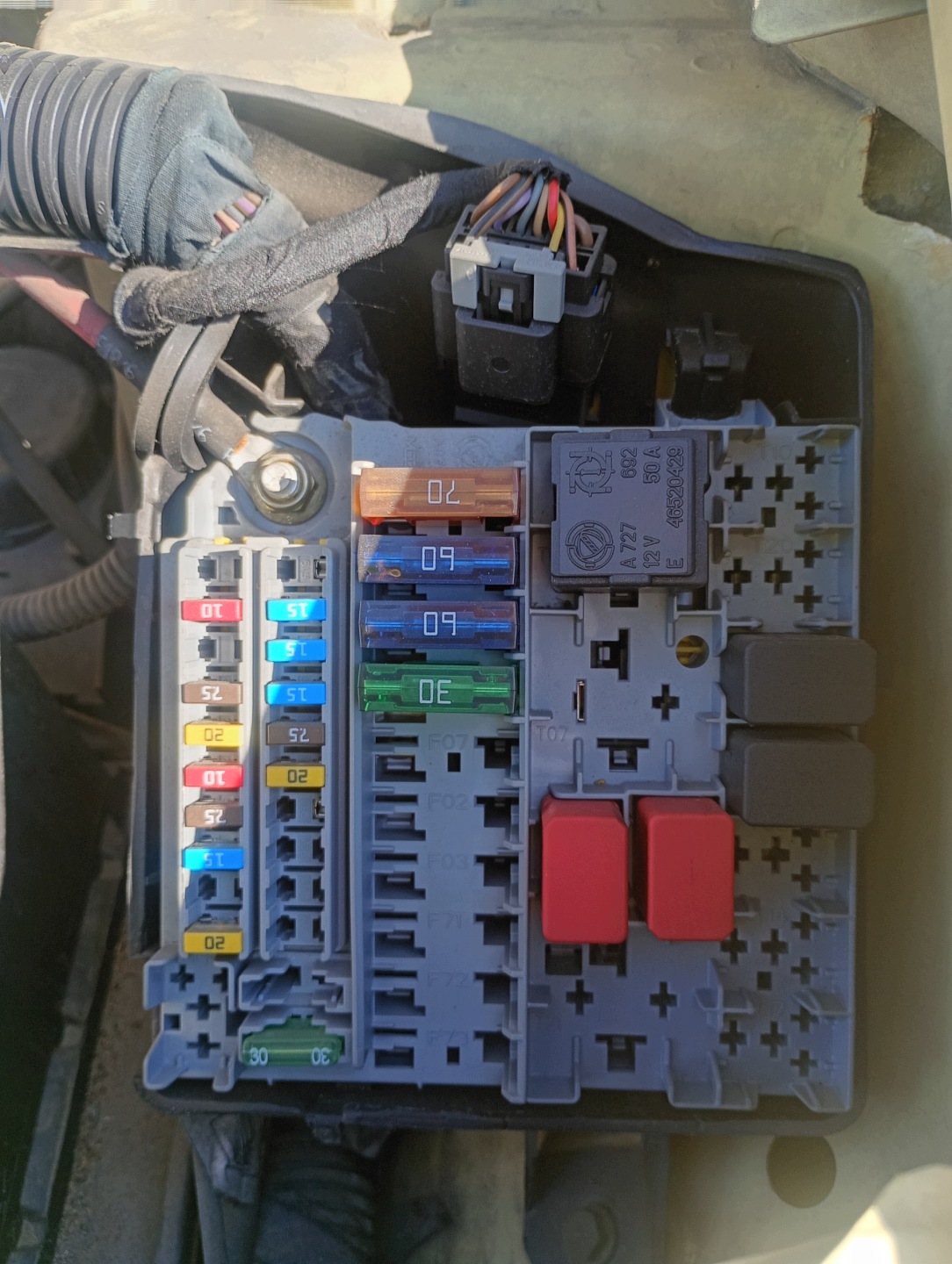 module fuse box Fiat Panda 2 II 03-09 1.1 8V