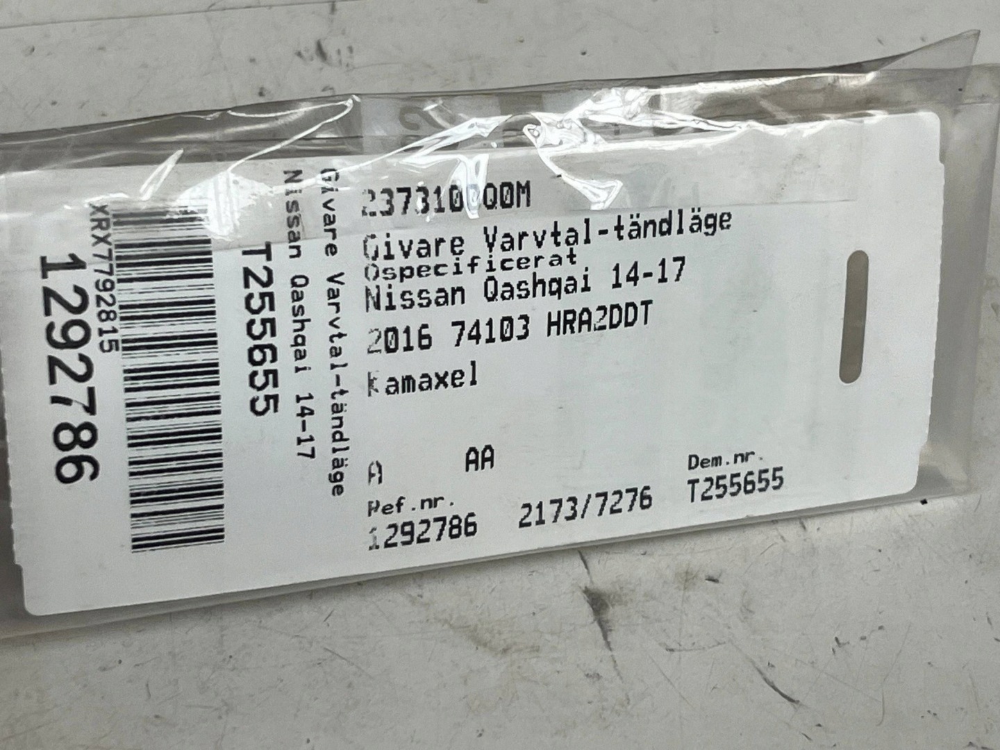 shaft position sensor NISSAN QASHQAI 2373100Q0M @A
