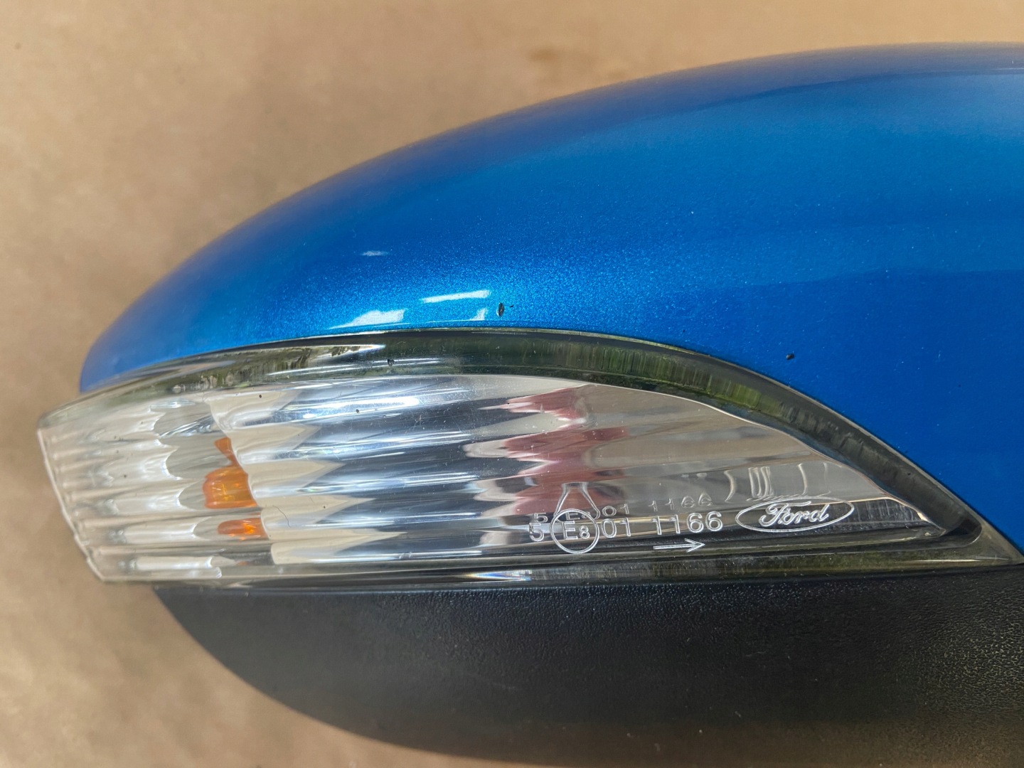 FORD FIESTA MK7 LIFT 2012-2017 mirror 6PIN CANDY BLUE right