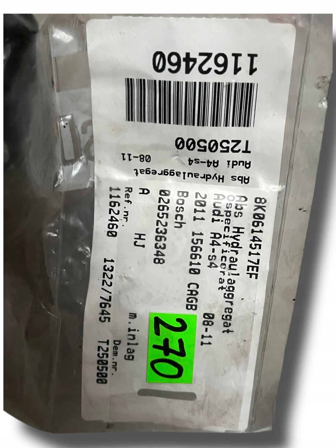 pump ABS AUDI A4 B8 8K0907379BF !J