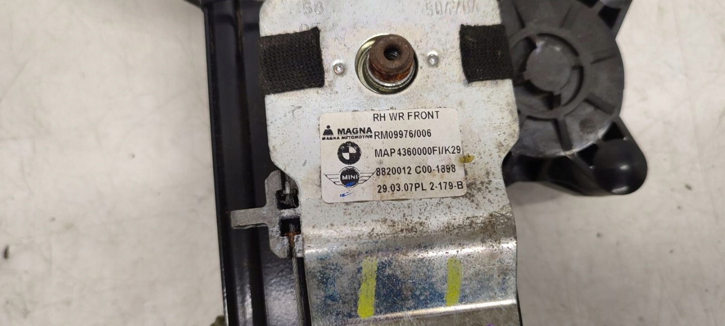 window regulator right front mechanism Mini R56 1,6 VTI