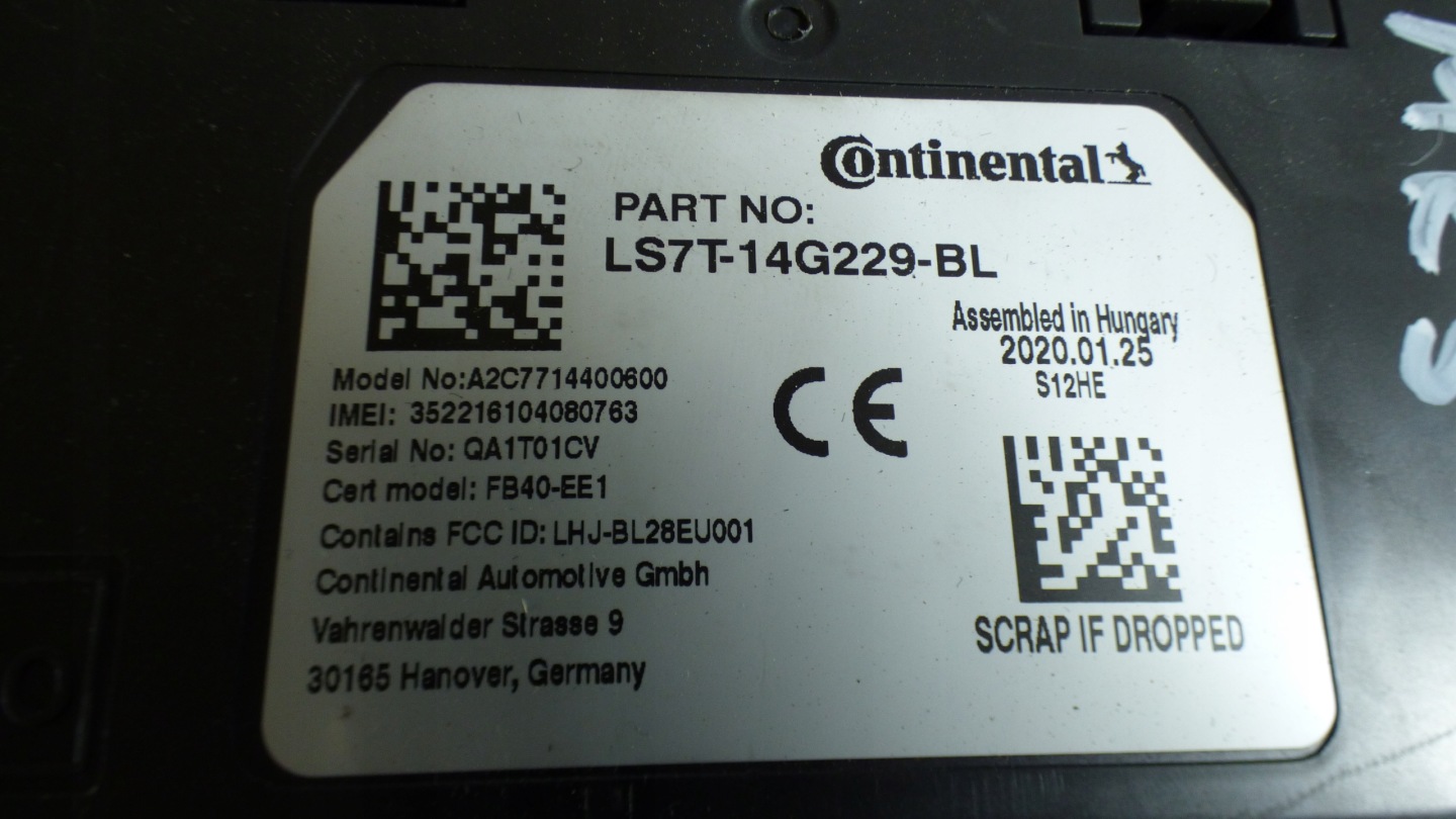 control unit module interfejsu st.BDB LS7T-14G229-BL FORD MONDEO V MK5
