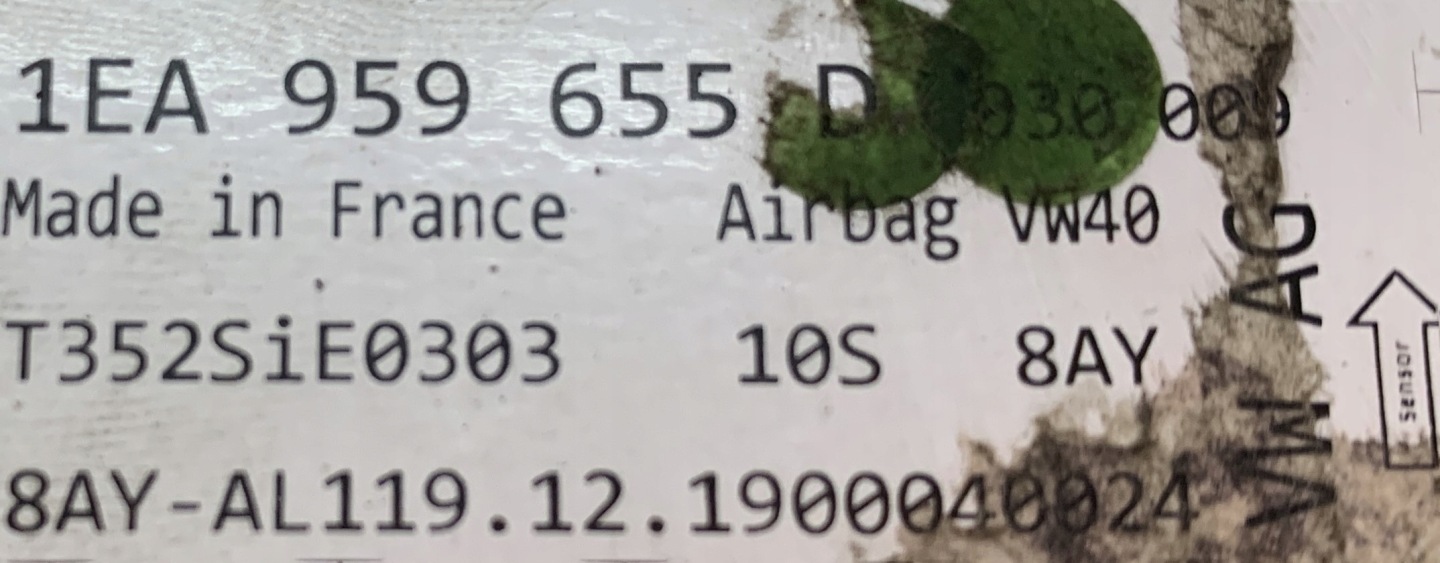 SKODA VW AUDI MODUL SENSOR AIRBAG 1EA959655D