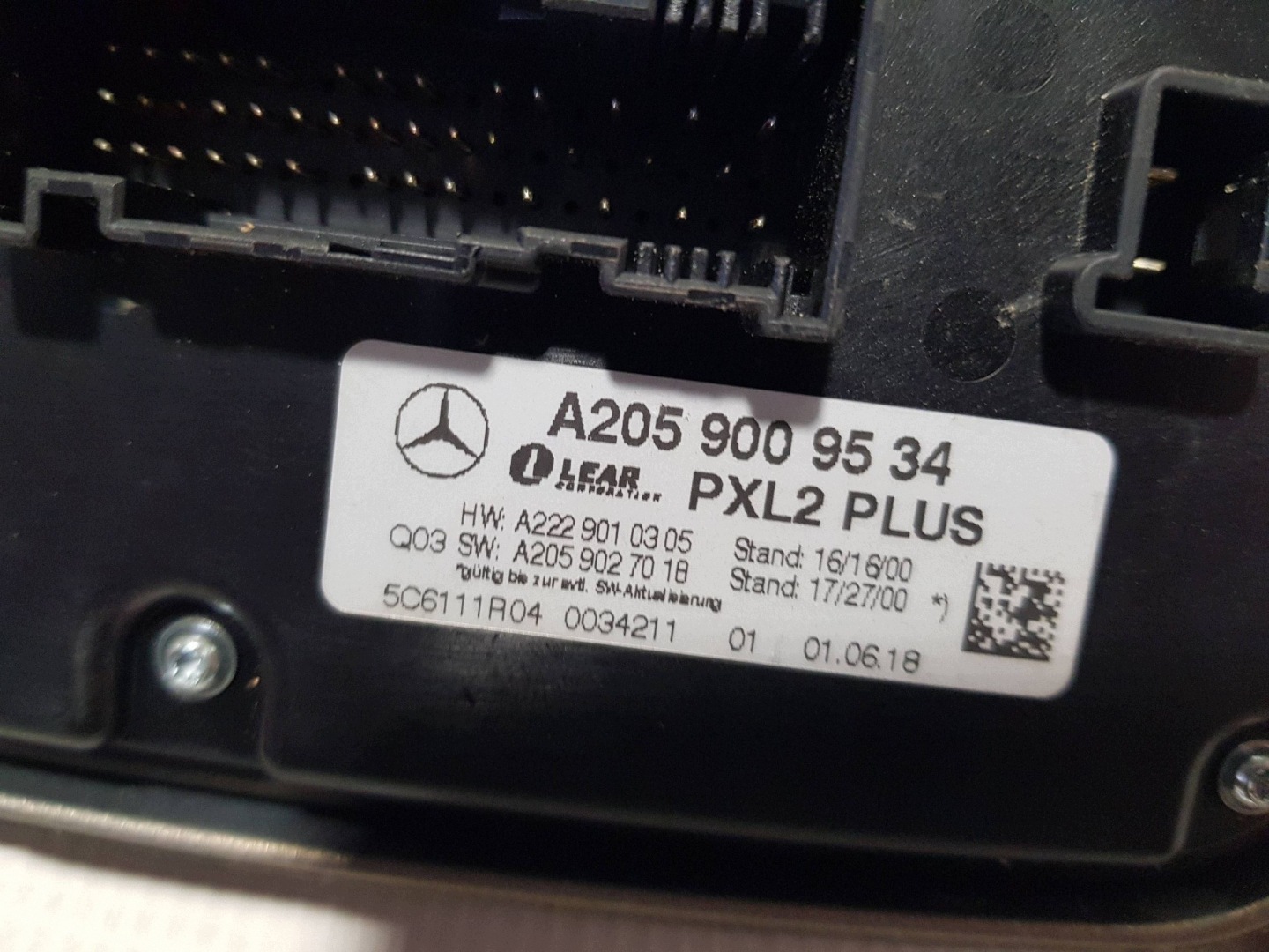 Mercedes W222 control unit module Sterujacy lights front 2229009534