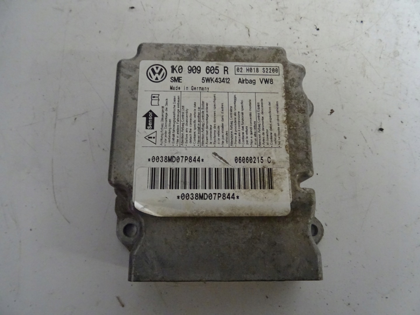 module SENSOR airbag VOLKSWAGEN GOLF V 1K0 909 605R